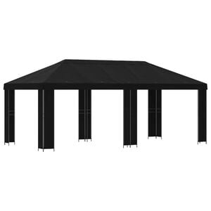 vidaXL Z&aacute;hradn&yacute; alt&aacute;nok 6 x 3 m Čierna Polyester a oceľ 190 gsm