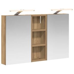 vidaXL Set kabinetov do k&uacute;peľne s poličkou 3 pcs 80 x 10,5 x 50 cm