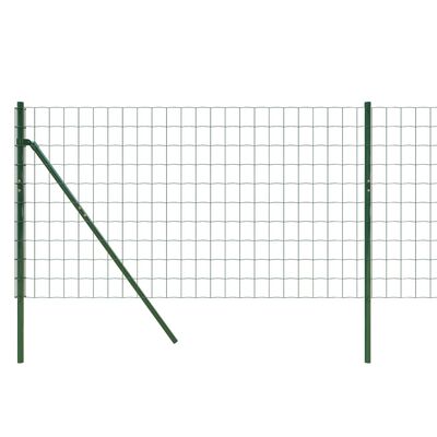 vidaXL Drôtený plot zelený 0,8x10 m pozinkovaná oceľ