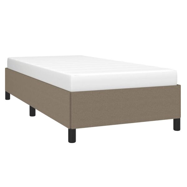 vidaXL Rám postele bez matraca Taupe 90x190 cm Látka