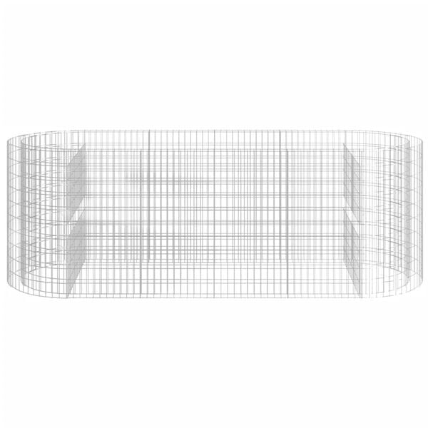 vidaXL Gabiónový vyvýšený záhon pozinkované železo 300x100x100 cm