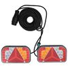 vidaXL Svetl&aacute; na pr&iacute;ves 2 ks červen&eacute; 24x5x14,5 cm 12 V LED žiarovka