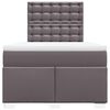 vidaXL Boxspring posteľ s matracom siv&aacute; 120x190 cm umel&aacute; koža