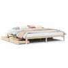 vidaXL Posteľn&yacute; r&aacute;m so z&aacute;suvkami 200x200 cm borovicov&yacute; mas&iacute;v