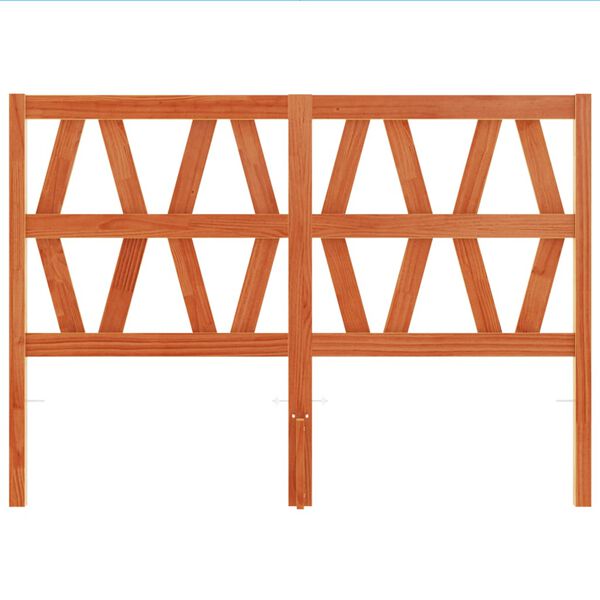 vidaXL Čelo postele voskov&eacute; hned&eacute; 160 cm mas&iacute;vna borovica