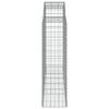 vidaXL Oblúkové gabionové koše 10 ks 200x50x140/160 cm pozink. železo
