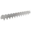 vidaXL Obrubn&iacute;k tr&aacute;vnika 30 pcs 103 x 15 cm Oceľ Strieborn&aacute;