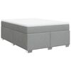 vidaXL Boxspring posteľ s matracom bledosiv&aacute; 140x200 cm l&aacute;tka