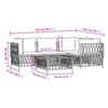 vidaXL 5-dielna z&aacute;hradn&aacute; sedacia s&uacute;prava s podložkami antracitov&aacute; oceľ