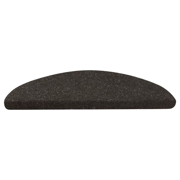 vidaXL Schodiskové rohože samolepiace 30 ks čierne 56x17x3 cm