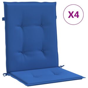 vidaXL Podložky na z&aacute;hradn&eacute; stoličky, n&iacute;zke operadlo 4 ks 100x50x3 cm