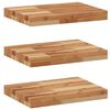 vidaXL Pl&aacute;vaj&uacute;ce police 3 ks 40x30x4 cm olejom sfarben&eacute; mas&iacute;vne drevo ak&aacute;cia