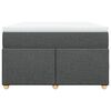 vidaXL Boxspring posteľ s matracom tmavosiv&yacute; 120x200 cm l&aacute;tka
