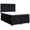 vidaXL Boxspring posteľ s matracom čierny 140x190 cm l&aacute;tka