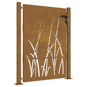 vidaXL Z&aacute;hradn&aacute; br&aacute;na 100 x 150 cm Povrchovo upraven&aacute; oceľ Zamykateľn&eacute;