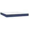 vidaXL Posteľn&yacute; r&aacute;m boxspring s matracom modr&yacute; 180x200 cm l&aacute;tka