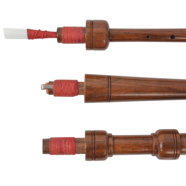 vidaXL Detsk&eacute; &scaron;k&oacute;tske gajdy, červen&eacute;, Royal Stewart, tartan