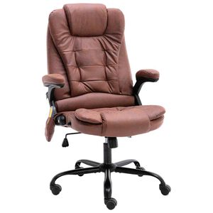 vidaXL Mas&aacute;žne kancel&aacute;rske kreslo, svetlohned&eacute;, umel&yacute; semi&scaron;