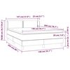 vidaXL Posteľn&yacute; r&aacute;m boxspring s matracom kr&eacute;mov&yacute; 140x200 cm l&aacute;tka