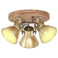 vidaXL Industriálna stropná lampa 25 W mosadzná 42x27 cm E27