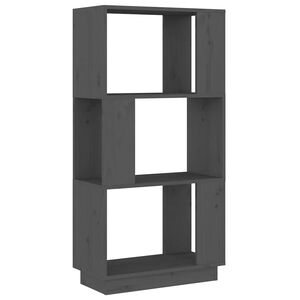 vidaXL Knižnica/deliaca stena siv&aacute; 51x25x101 cm mas&iacute;vna borovica