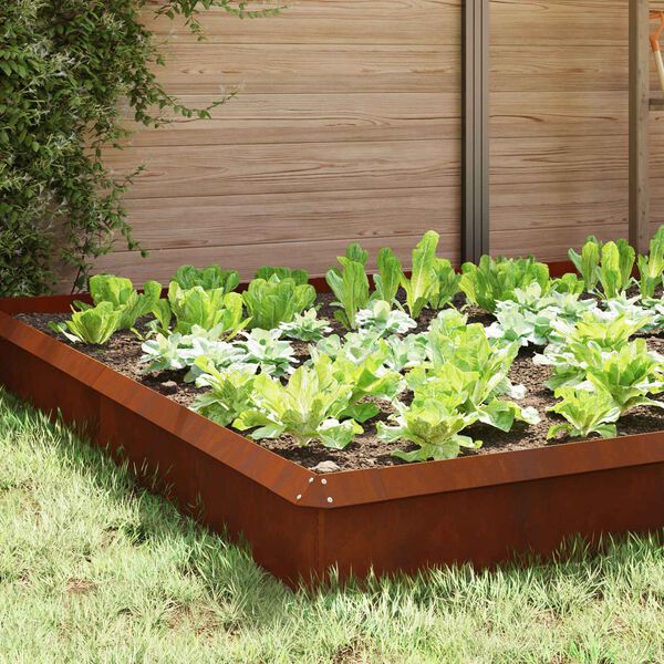 vidaXL Slim&aacute;kov&eacute; z&aacute;brany 16 pcs Hrdzav&yacute;