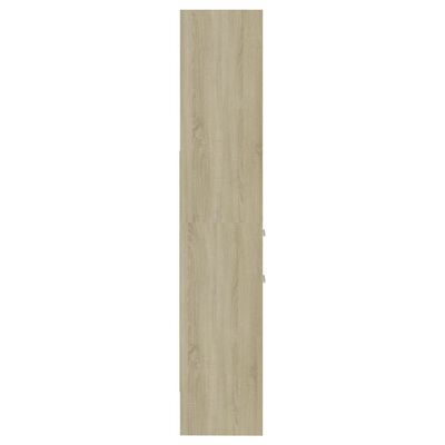 vidaXL Knižnica, dub sonoma 40x35x180 cm, kompozitné drevo