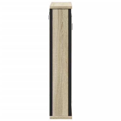vidaXL Kúpeľňová skrinka so zrkadlom sonoma 42x12x60cm kompozit. drevo