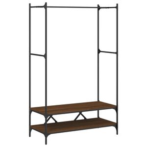 vidaXL Ve&scaron;iak na &scaron;aty s policami hned&yacute; dub kompozitn&eacute; drevo
