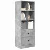 vidaXL Highboard so zásuvkou Betónová šedá 45,5 x 34 x 127 cm