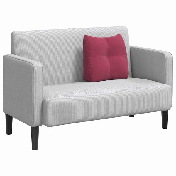 vidaXL Podu&scaron;ka na chrb&aacute;t V&iacute;no červen&eacute; 45 x 24 x 50 cm Zamat