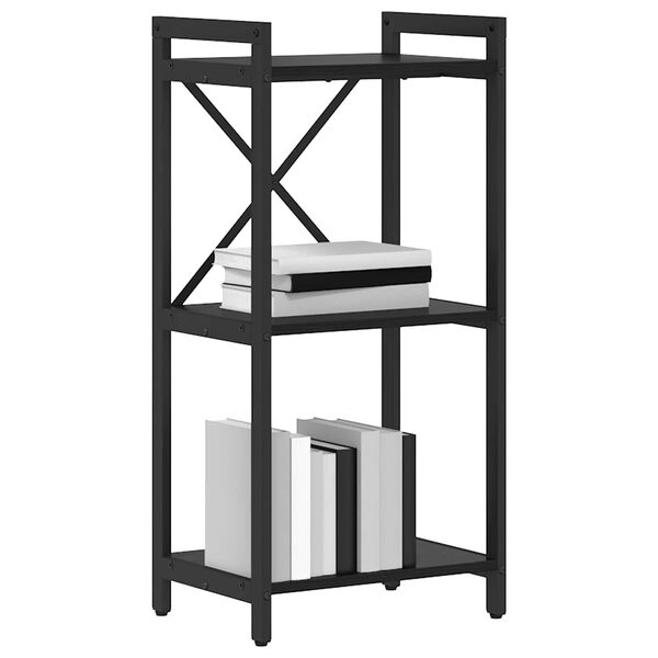 vidaXL Reg&aacute;l na knihy Čierny dub 40 x 30 x 85 cm Kompozitn&eacute; drevo