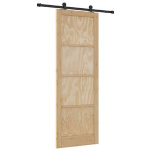 vidaXL Posuvn&eacute; dvere ORKDAL Pr&iacute;rodn&aacute; 83 x 232 cm Borovicov&yacute; mas&iacute;v