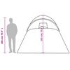vidaXL Rodinný stan, kupola, 6 osôb, sivo oranžový, vodoodolný