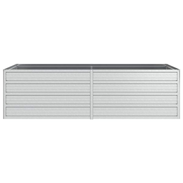 vidaXL Vyvýšený záhradný záhon 160x80x45cm pozinkovaná oceľ strieborný