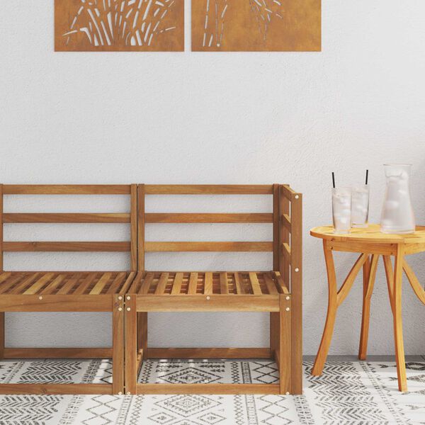 vidaXL Z&aacute;hradn&aacute; rohov&aacute; sedacia s&uacute;prava Pevn&eacute; ak&aacute;ciov&eacute; drevo Pr&iacute;rodn&aacute;