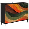 vidaXL Serv&iacute;rovacia skriňa BONN Čierny dub 102 x 33 x 76 cm