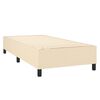 vidaXL Posteľn&yacute; r&aacute;m boxspring s matracom kr&eacute;mov&yacute; 90x190 cm l&aacute;tka