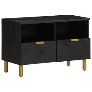 vidaXL TV skrinka čierna 70x33x46 cm kompozitn&eacute; drevo