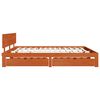 vidaXL R&aacute;m postele Včel&iacute; hned&yacute; 180 x 200 cm Mas&iacute;vne borovicov&eacute; drevo