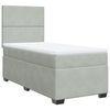 vidaXL Posteľn&yacute; r&aacute;m boxsping s matracom bledosiv&yacute; 90x190 cm zamat