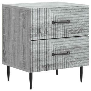vidaXL Nočn&yacute; stol&iacute;k Siv&aacute; sonoma 43 x 34,5 x 47,5 cm Kompozitn&eacute; drevo