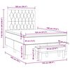 vidaXL Boxspring posteľ s matracom sivohned&aacute; 120x190 cm l&aacute;tka