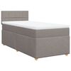 vidaXL Posteľn&yacute; r&aacute;m boxspring s matracom sivohned&yacute; 90x190 cm l&aacute;tka