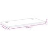vidaXL Doska stola 110x55x2,5 cm bambus