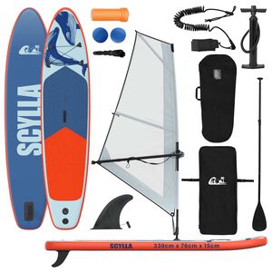 vidaXL Inflatovateľn&aacute; SUP doska s plachtou SCYLLA 330 x 76 x 15 cm pre
