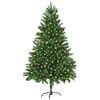 vidaXL Vianočn&yacute; stromček s 300 LED-i so stojanom Zelen&aacute; 180 cm PE
