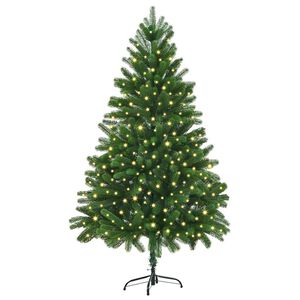 vidaXL Vianočn&yacute; stromček s 300 LED-i so stojanom Zelen&aacute; 180 cm PE