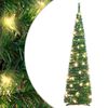 vidaXL Umel&yacute; vianočn&yacute; stromček vyskakovac&iacute; 50 LED zelen&yacute; 120 cm