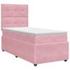vidaXL Posteľ boxspring s matracom Ružov&aacute; 80 x 200 cm Zamat